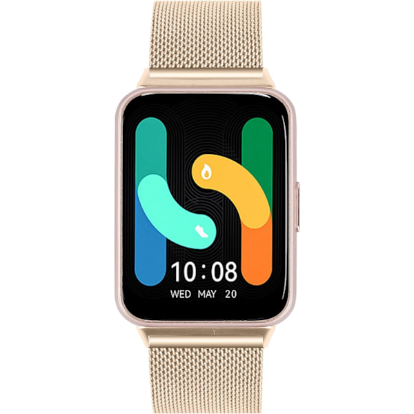 Metalrem beregnet til   Galaxy Fit 3 Smart Watch-remme med værktøj, rustfrit stål armbånd justerbar letvægtsrem til kvinder og mænd