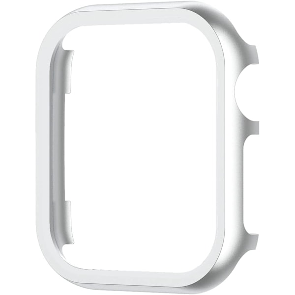 Mattapintainen alumiiniseoksesta valmistettu puskurisuojus, reunojen suojaus, metallinen suojakehys, sivusuojat, yhteensopiva 38 mm Apple Watch Series 3 2 1 kanssa, hopea hopea