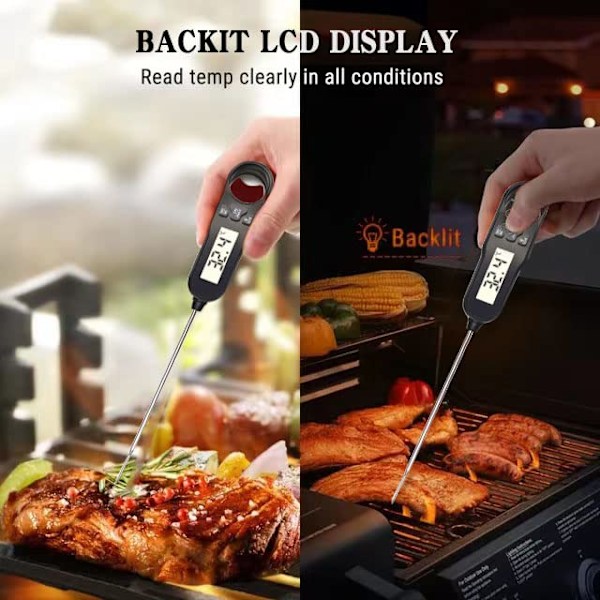 Digital kötttermometer - Omedelbar termometer för matlagning, BBQ,