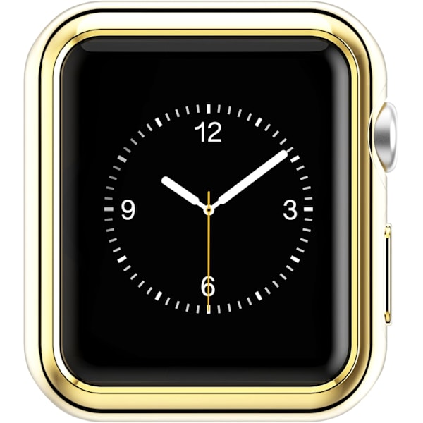 Kompatibel med Apple Watch Case 44 mm 40 mm, mjuk flexibel TPU pläterad