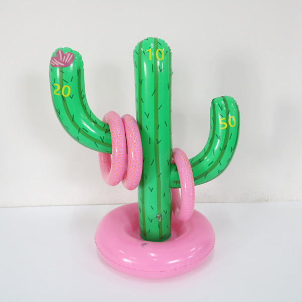 Uppblåsbar Cactus Ring Toss, gratis pump