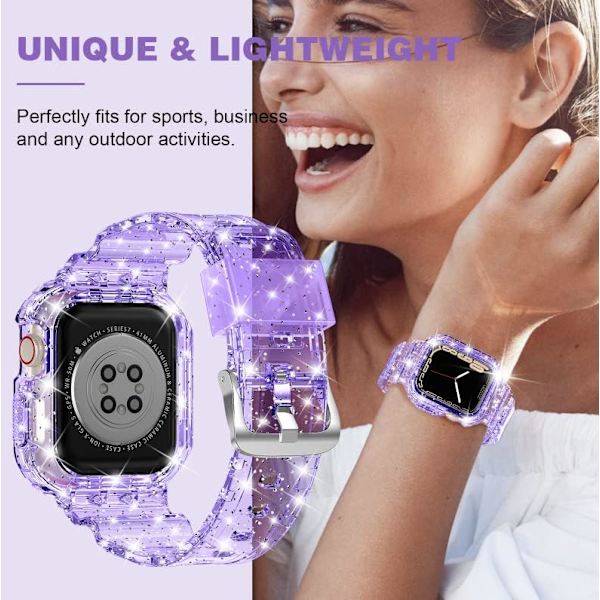Kompatibel med Crystal Clear Apple Watch-rem
