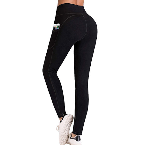 Sports leggings til kvinder med lommer. Tummy Control. Sportsbukser til kvinder