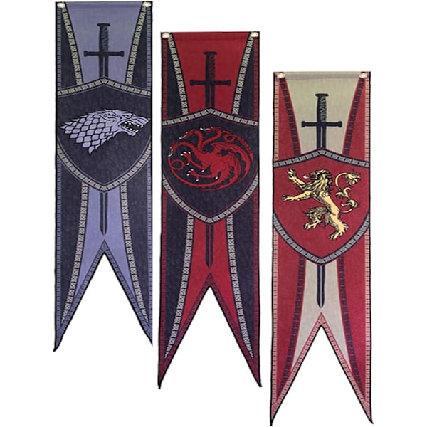 Game GoT Thrones drage - Game GoT Thrones Targaryen husbanner 151X29CM Targaryen Targaryen