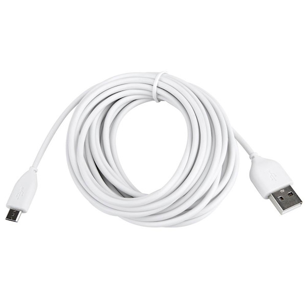 13ft Micro USB-kabelersättning för Wyze Cam, YI Dome Camera, Arlo Q