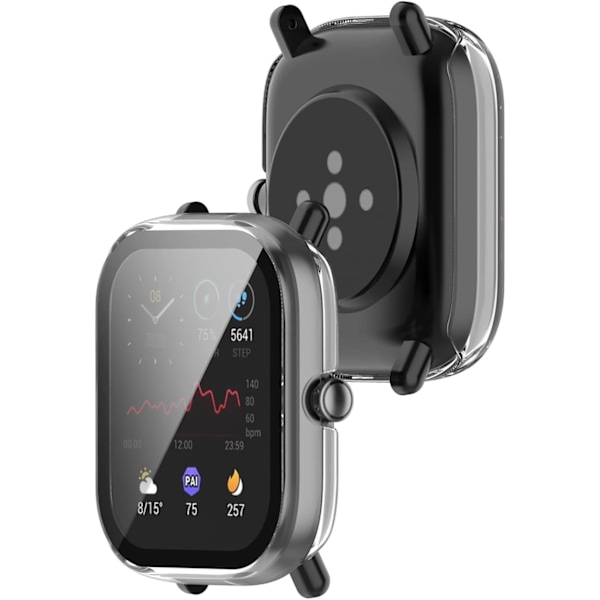 Skärmskydd Kompatibelt med Amazfit GTS 2 Mini Fodral Smartwatch Tillbehör Skydd Reptåligt Fullt Skyddande Skärmskydd f