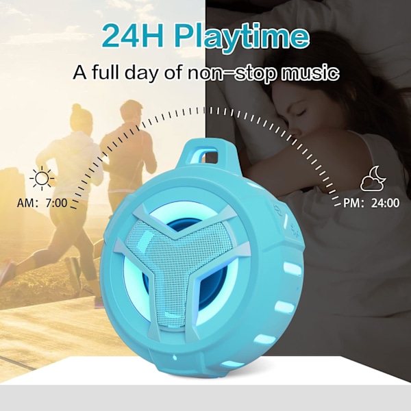 Vattentät Bluetooth-duschhögtalare. Ipx7 flytande bärbar
