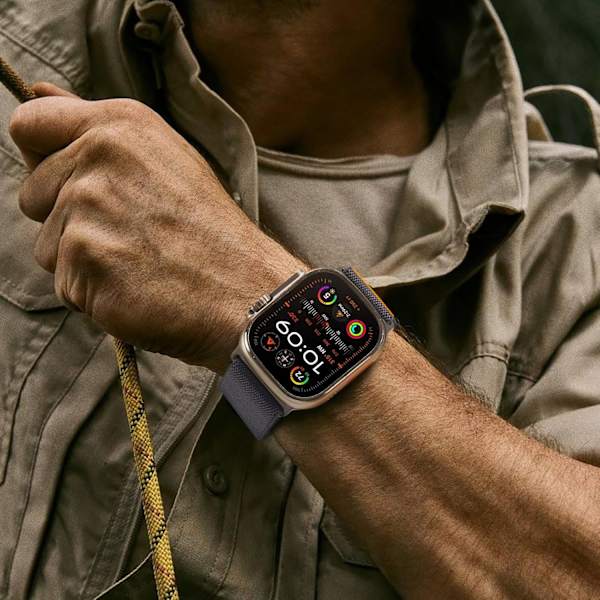 2-pack StretchFit Sportband kompatibel med   Watch Ultra Band 49mm 45mm 44mm 42mm Herr Dam, Stretchig Sport Loop Rem med S-krok för iWatch