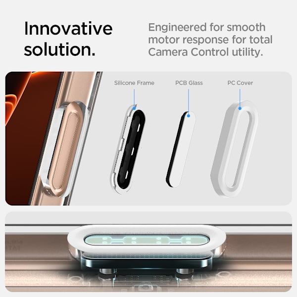 för iPhone 16 Pro Max Skal, Ultra Hybrid T MagFit [Kamerakontrollknapp Täckning] [Kompatibel med Magsafe] - Vit A_T_White iPhone 16 Pro Max