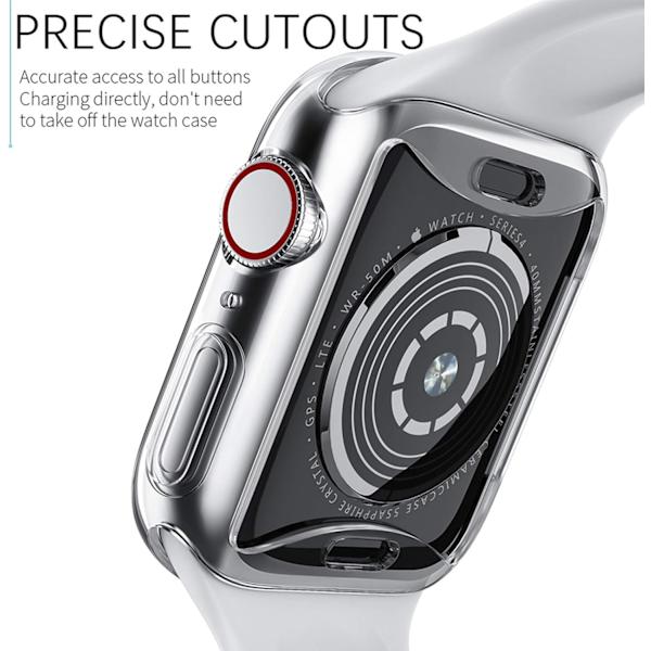 Fodral till Apple Watch Series SE 6 5 4 Skärmskydd 44mm, [2 Pack]