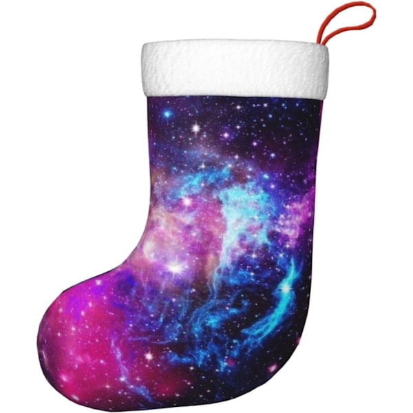 Galaxy Julstrumpor - Hållbara, Färgglada och Roliga Festliga Dekorationer - Julstrumpor för Eldstaden, Julstrumpor för Presenter och Godis