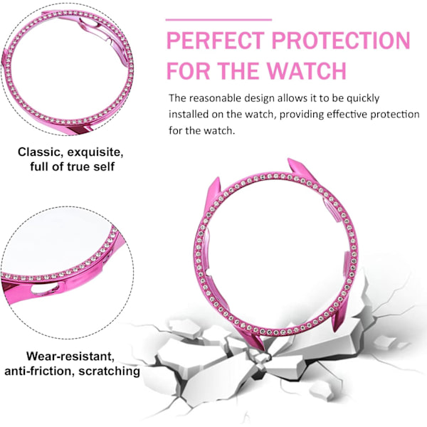 Galaxy Watch 3-deksel - Rhinestone Bling Bumper-deksel (45 mm)