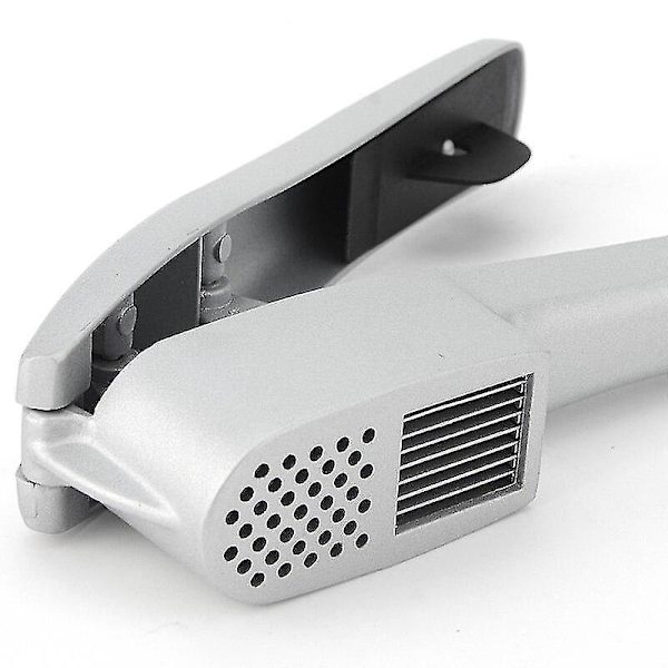 Vitlökspress 2 i 1, Vitlöksskärare i aluminium med ergonomiskt handtag, Köksredskap
