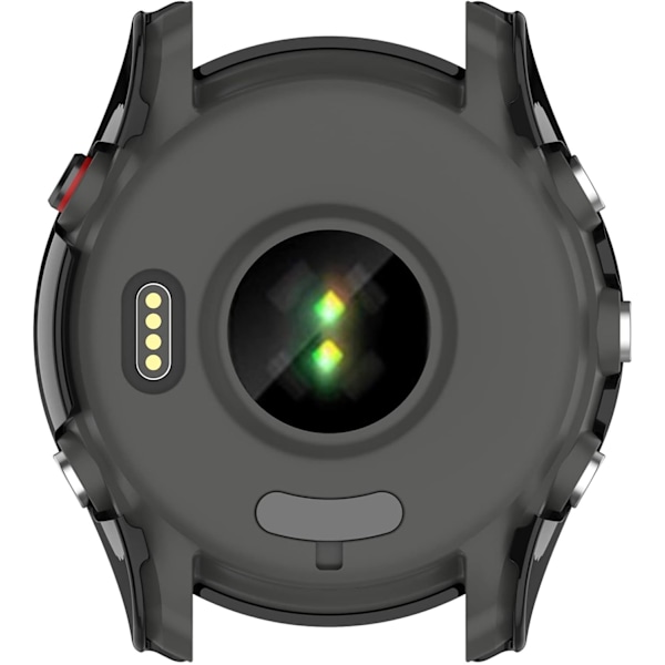 PC Fullständigt Skyddande Klockfodral Skärmskydd i Härdat Glas Kompatibelt för Garmin Forerunner 255 (PC Svart) Svart