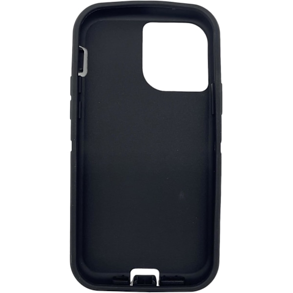 Udskiftningsgummi ydre skal kompatibel med iPhone 12 og iPhone 12 Pro Defender Series Case (Sort) Sort