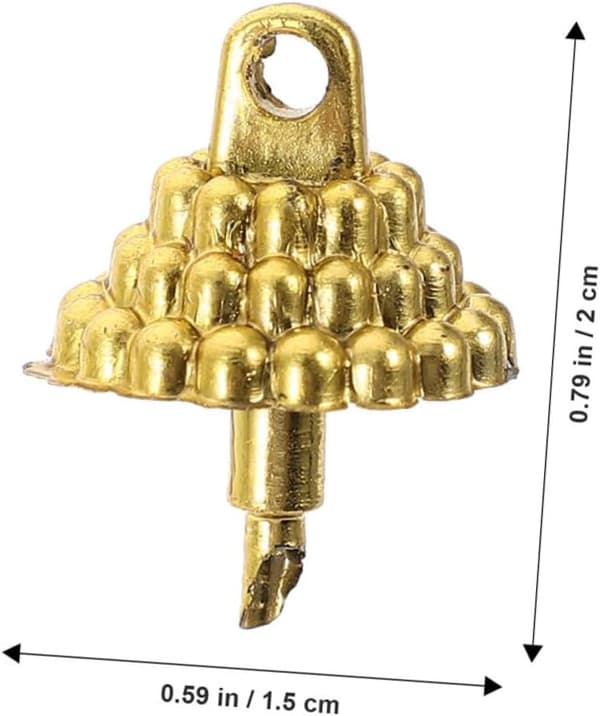 100 stk. tilbehør til julekuler, topper til julepynt, ornamenthetter, ornamenttopper, hettehengere til julepynt, hengere