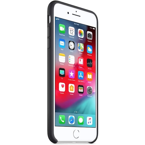 iPhone 8 Plus / 7 Plus Silikonikuori - Musta Musta
