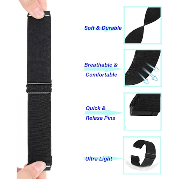 Nylon klockarmband kompatibel med Fitbit Sense & Versa 3, mjukt mönstrat ersättningsband för kvinnor och män, kompatibel med Fitbit Sense/Versa 3 Smart