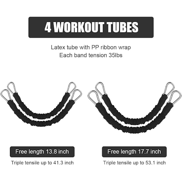 Bunce Trainer Vertikal Hopp Ben  Glutes Muskler Wrkut Styrke Hurtighet Smidighet Trening for Basketball Fotball Svart Svart