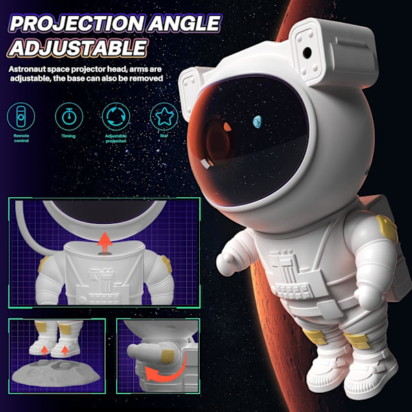 Astronaut Space Buddy Star-projektor - Galaxy-projektor
