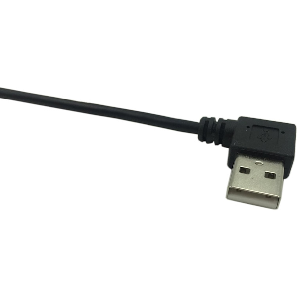 9 tommers Micro USB-kabelkombo, vinklet Micro USB 5-pinners hann til USB