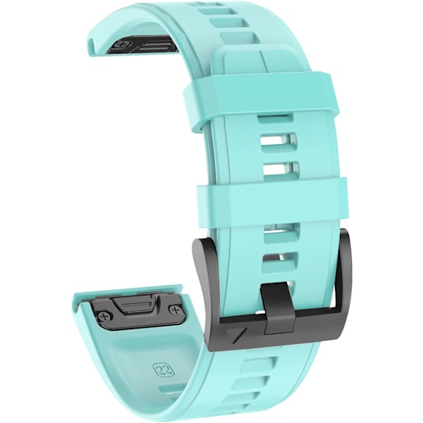 QuickFit Silikonurrem - Erstatningsrem for Fenix 5 Plus, Fenix 6/7, Forerunner 935/945 og mer