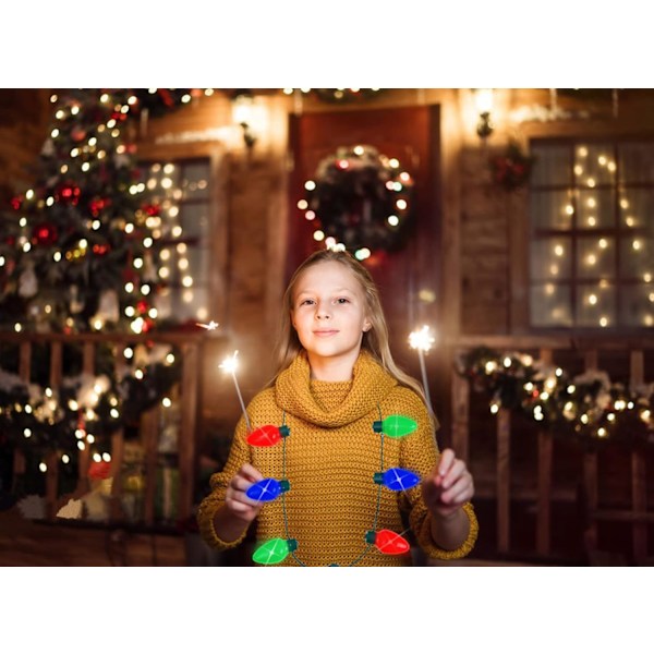 Ljus upp julhalsband, LED blinkande glödlampa halsband bulk jul