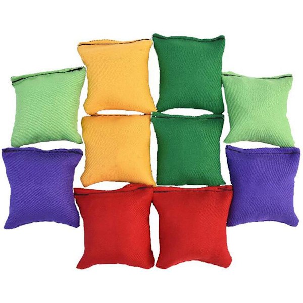2\"/5cm Nylon Bönpåsar Barn Hem Vuxna Utomhus Gård Spel Bönpåsekast Karnevalsleksaker Bönpåsekast Spel 12-pack