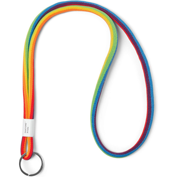 Design nøglebånd Key Chain Long, nøglering til at hænge om halsen, robust og farverig, Pride Colors, nylon, lang, 18618