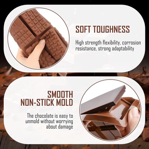 Silikonform Chokladform 2 Delar, Chokladform 12