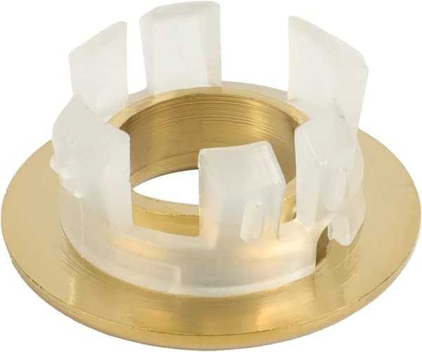Gullvask Servant Trim Overløpsdeksel for Kjøkken og Baderom Servant Solid Messing Beholder Innlegg i Hull Runde Hetter Pakke med
