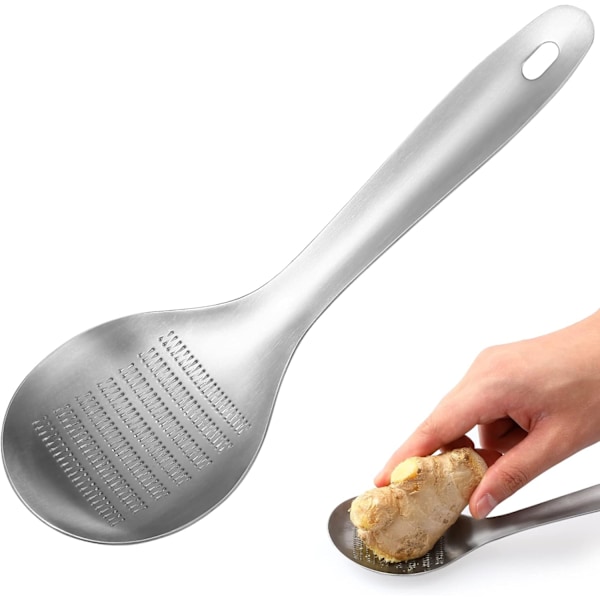 Ingefära kross Vitlökspress Mincer Sked Form Rostfritt stål Hand