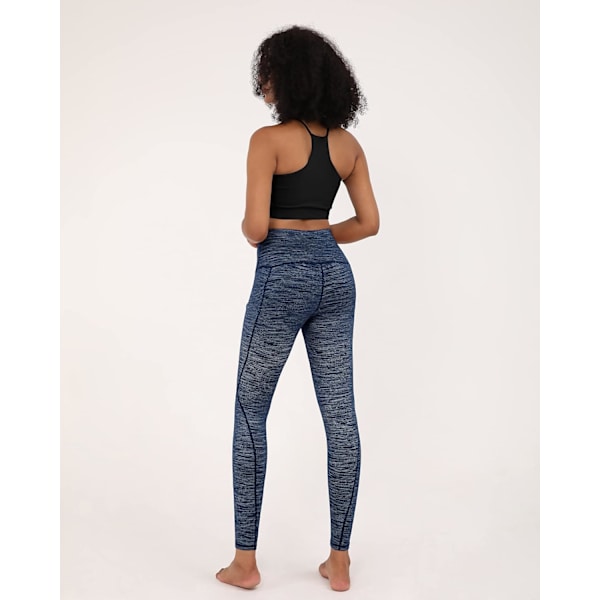 Kvinnors högmidjade yogaleggings med fickor. Tummy Control Non See Through