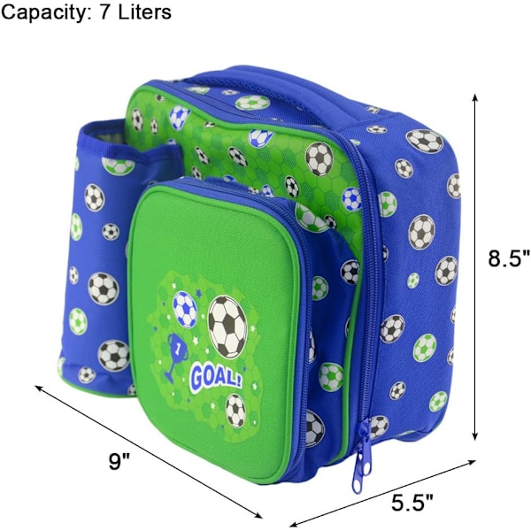 Frokostpose med flaskeholder. Kids School Lunch Box - Termisk