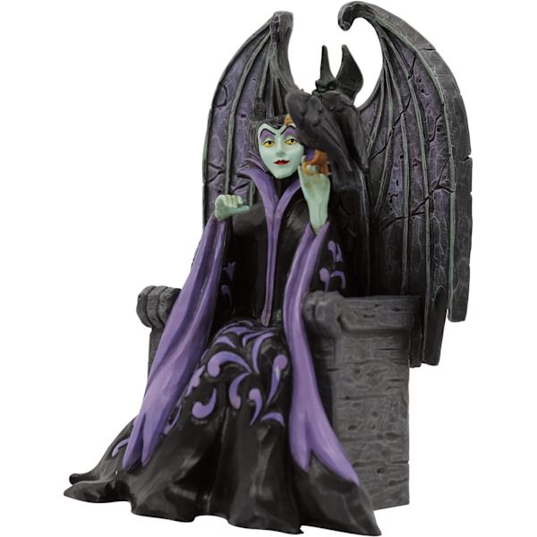 Enesco Disney Traditions Collection af Jim Shore Tornerose Maleficent Siddende på Trone Figur - Resin Håndmalet Fremstillet Disney