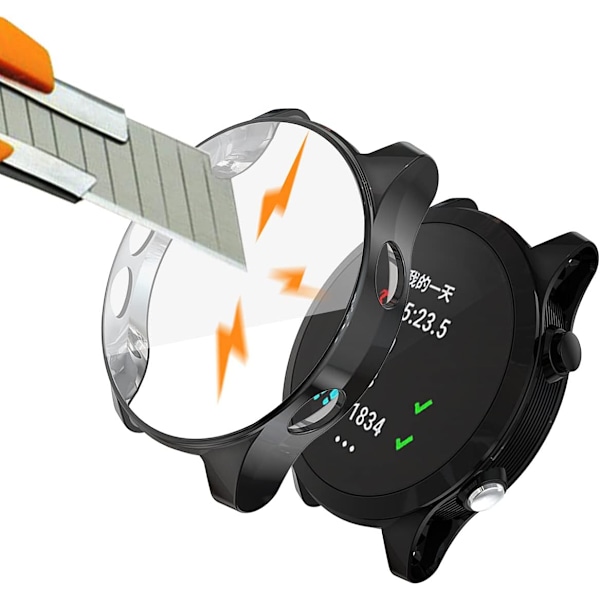 TPU-skal för Garmin Forerunner 945, Mjukt Anti-Drop TPU Skyddsskal för Garmin Forerunner 935/945 Smartklocka Svart One Size