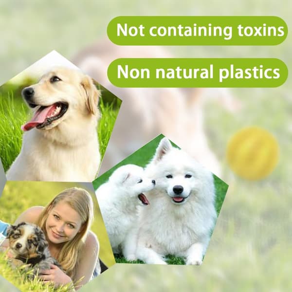 wxsp 4 stk. hundelegetøjsbold, robust hundebold, hundebold med bidefunktion, bideresistent hundelegetøj, naturgummi, hundefoderbold til små hunde