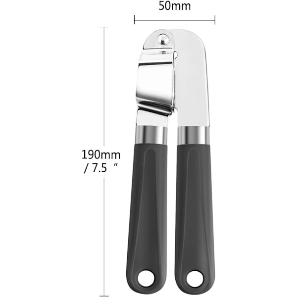 Hvidløgspresser i rustfrit stål - Hvidløgshakker med ergonomisk håndtag