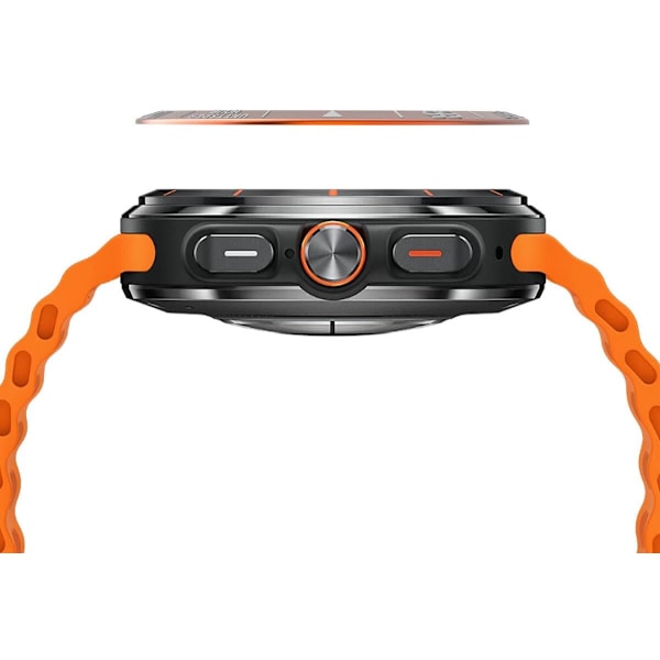 Bezel Cover Kompatibel med Galaxy Watch 7 Ultra (47mm), Tidsskala Rustfrit Stål Metal Bezel Ring Selvklæbende Cover Anti-ridse Beskyttelsestilbehør,