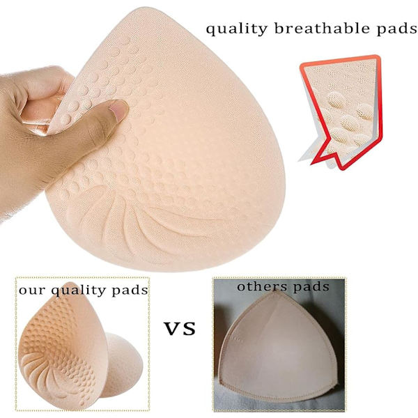 BH-innlegg i latex, 2 par latex-innlegg for sport