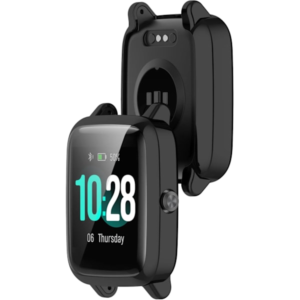 Skärmskyddsfodral Kompatibelt för GRV Smart Watch Skyddsfodral för GRV Touch Screen 1,3 tum Skydd IP68 Klocktillbehör (Svart/