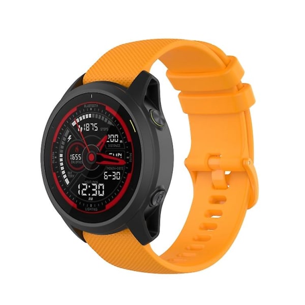 Til Garmin Forerunner 745 Small Grid Quick Release Urrem med skruetrækker NQB Amber Yellow