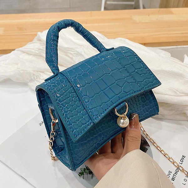 Fashion Utsökt Väska Retro Casual Dam Sling För Tote Väska Dam Pu Läder Flik Messenger Väska Solid Färg White