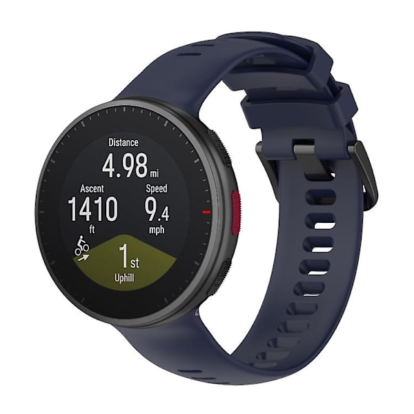 Ensfarvet silikoneurrem til Polar Vantage V2 XYC Blue