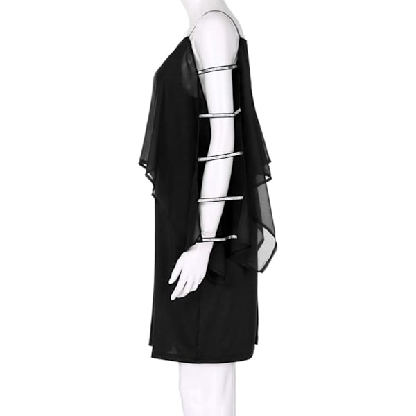 Plus Size Chiffon Kjole til Kvinner Casual Batwing Erme Mote