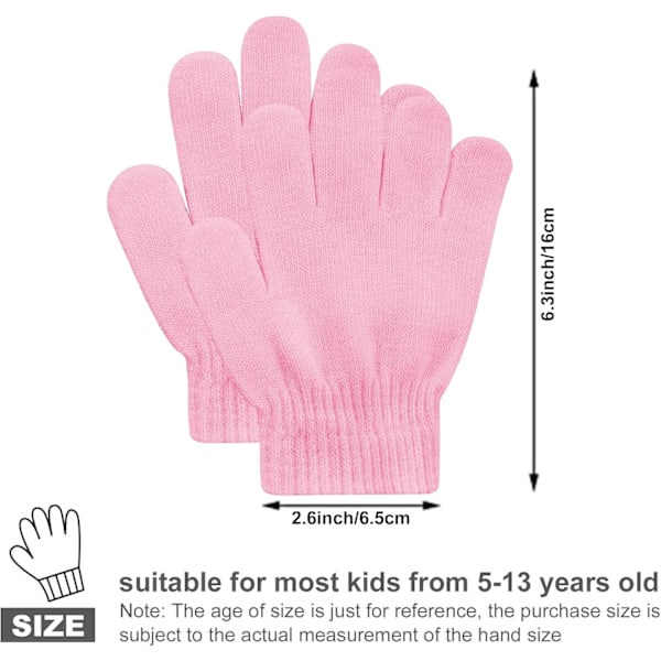 Uttpll Toddler Magic Vantar Barnvantar Stretch Full Finger Solid Vinter