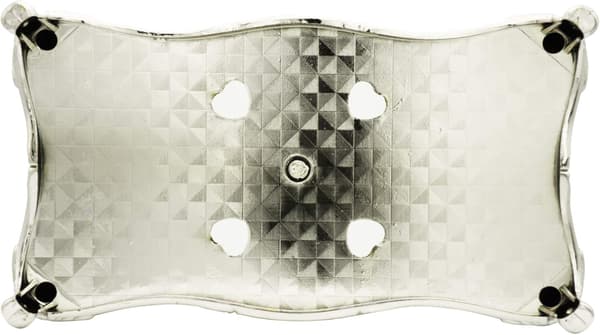 wxsp 1 stk. - Tissue Holder Tissue Box Design - Sølv - Perlehvit Akryl