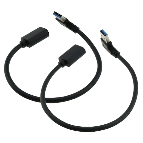 2 stk. vinkel 90 graders han til hun USB 3.0-forlængerledning