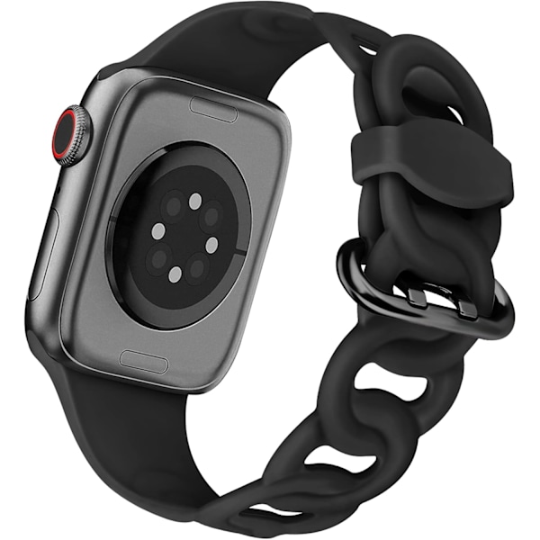 Smale silikonbånd som er kompatible med Apple Watch Band 45 mm 44 mm 42 mm