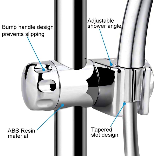 Skydebruserholderstang - 25mm skydebruserstang til brusehoved